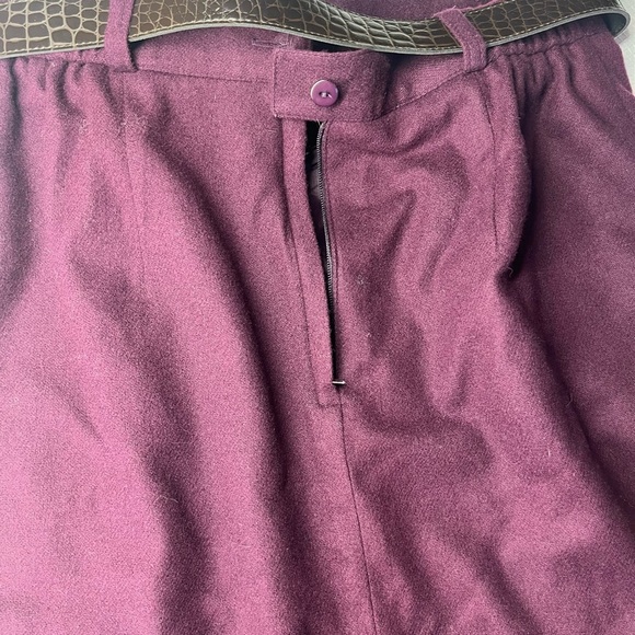 Vintage Requirements 100% Wool Skirt Sz 14 - Picture 7 of 10